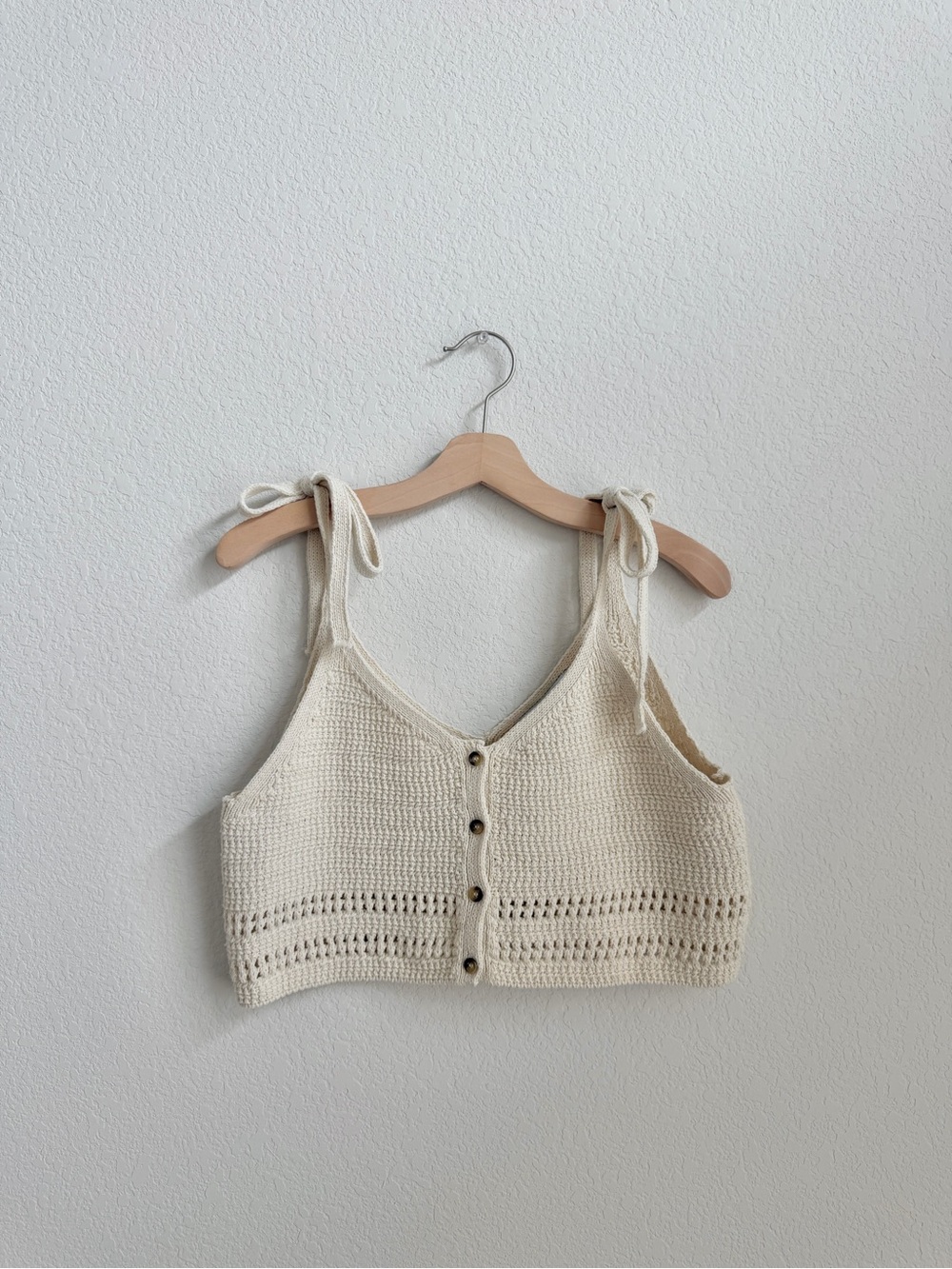 zara crochet tank